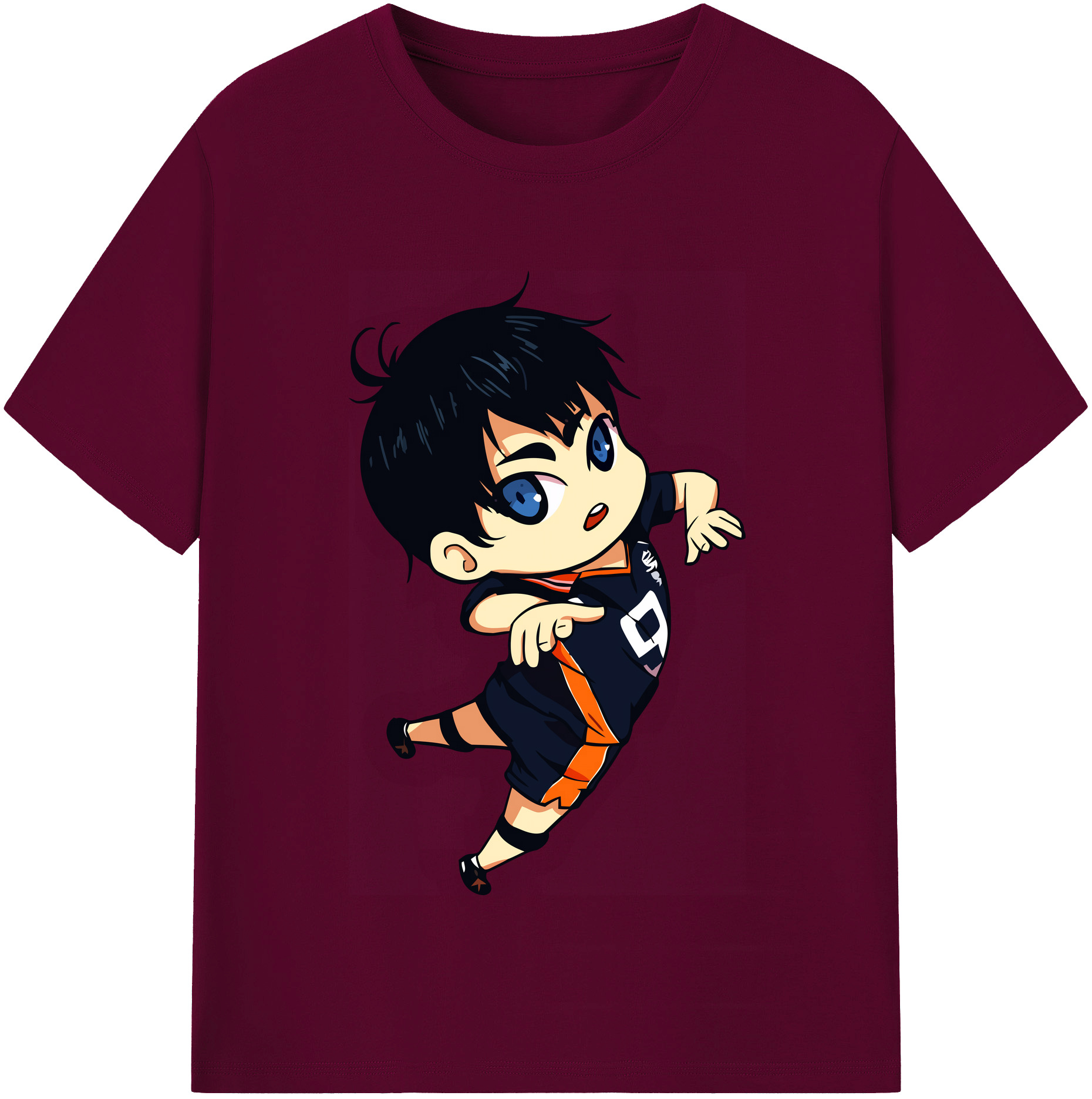 （画像用） ハイキュー!! Haikyu!! レディースカジュアルプリントTシャツ（綿100％）